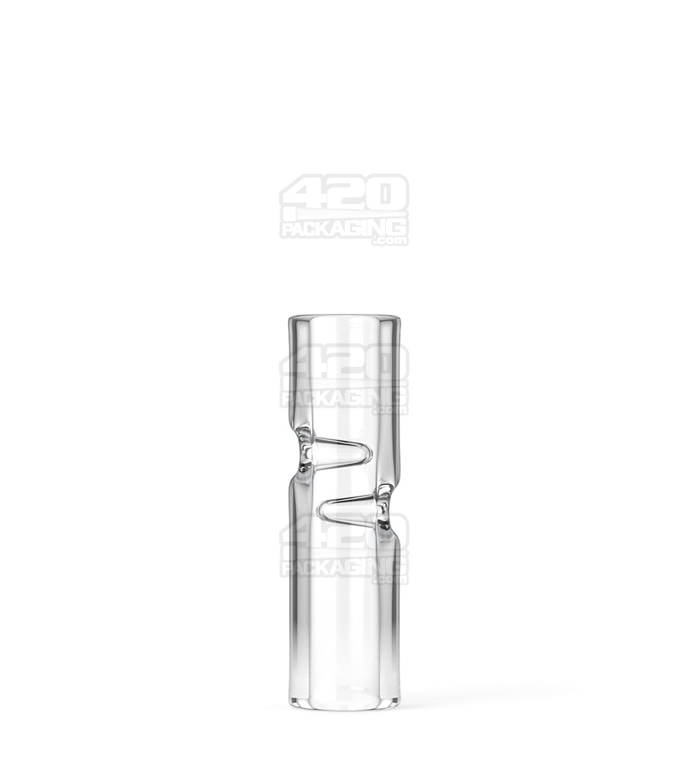 Glass Filter Tips Notched | 9mm - Clear - 175 Count