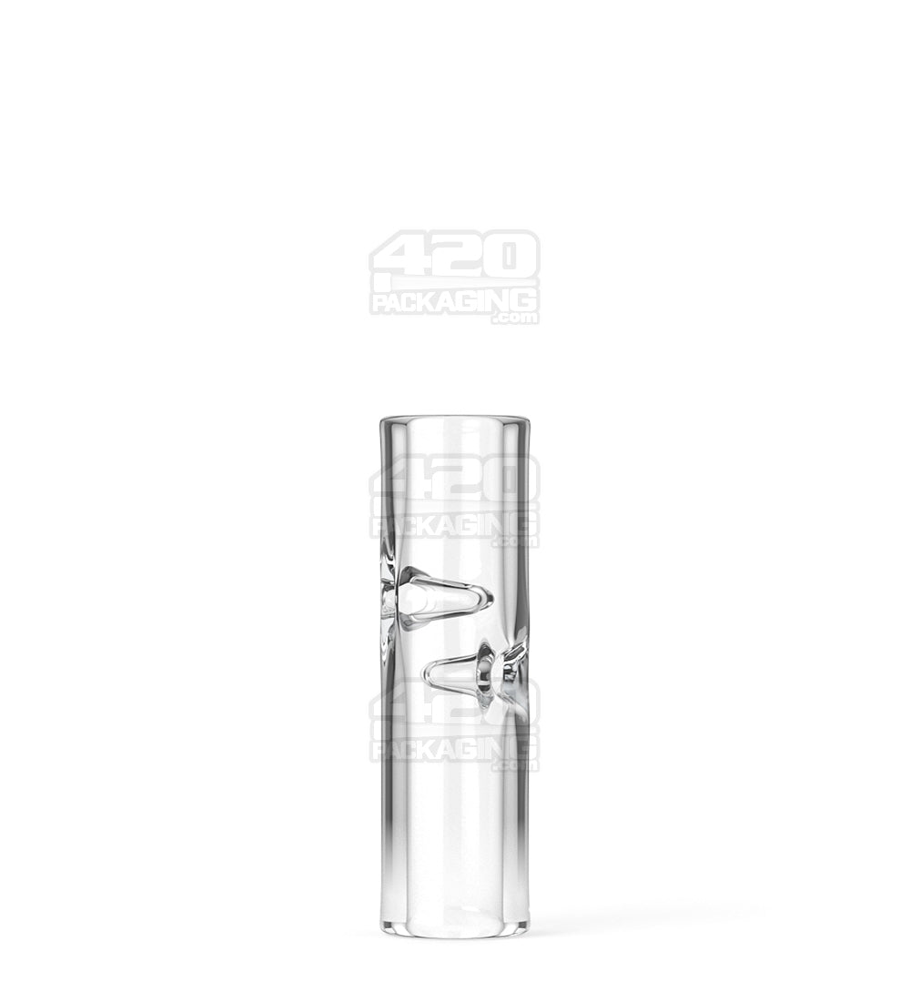 Glass Filter Tips Notched | 9mm - Clear - 175 Count