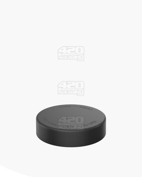 48mm Pollen Gear Flush V2 Push and Turn Child Resistant Plastic Universal Caps w/ Foil Liner - Black - 120/Box