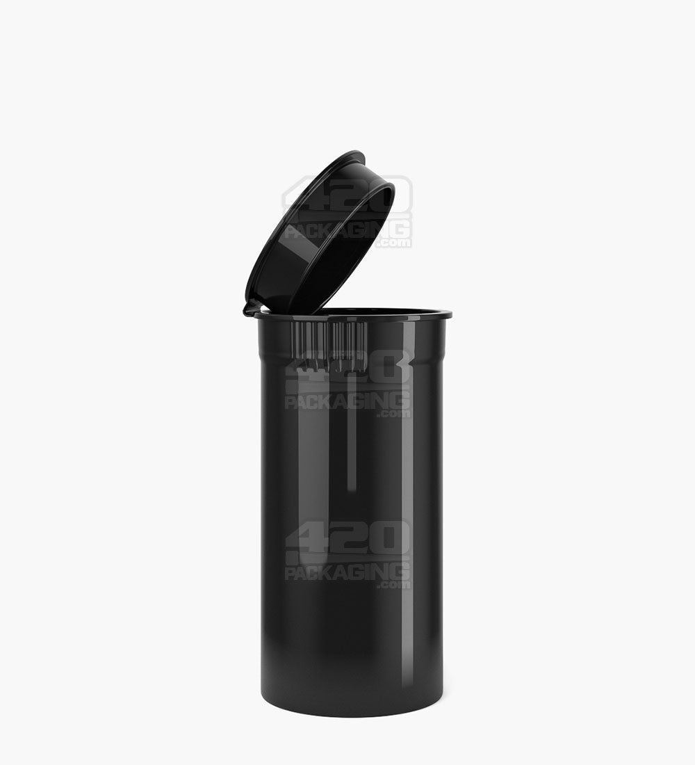 POLLEN GEAR | Child Resistant KSC Opaque Black Pop Top Bottles | 13dr - 2g - 592 Count