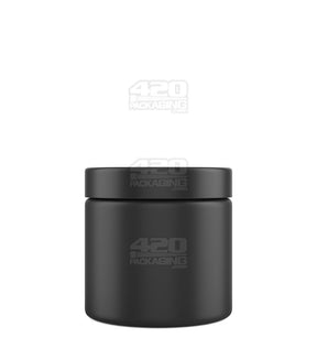 6oz Pollen Gear Kolossus Straight Sided 66mm Matte Black Glass Jars 60/Box