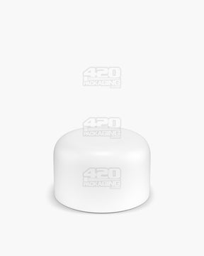 46mm Pollen Gear HiLine Smooth Push and Turn Child Resistant Plastic Dome Round Caps - Matte White - 72/Box - 3