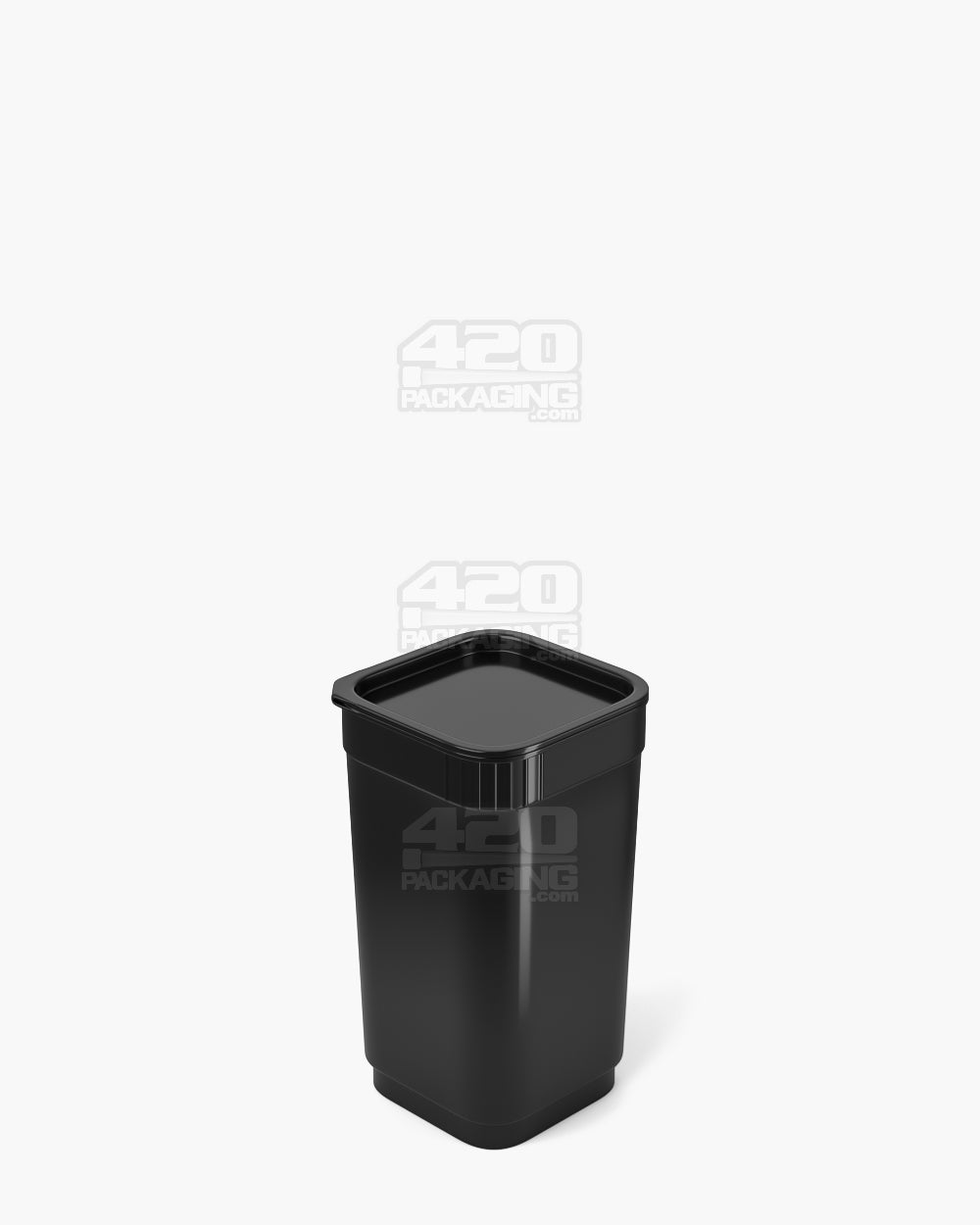 POLLEN GEAR | Child Resistant 100% Recyclable Opaque Black Pop Box Pop Top Bottles | 20dr - 3.5g - 590 Count