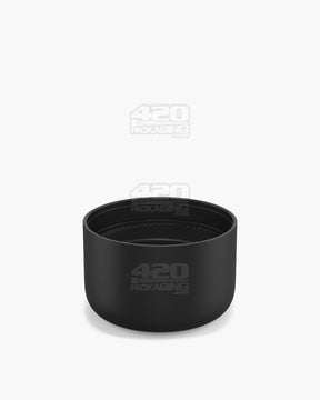 46mm Pollen Gear HiLine Smooth Push and Turn Child Resistant Plastic Round Caps - Matte Black - 72/Box - 4