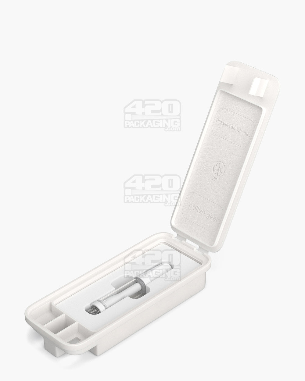 POLLEN GEAR | SnapTech Small White Cartridge Case Inserts | 65mm - Foam - 1000 Count