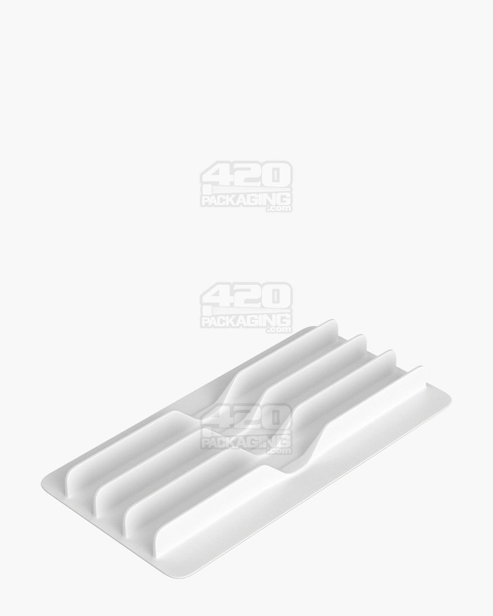 25mm Pollen Gear SnapTech Large White Plastic Insert Tray Foam 2500/Box - 4