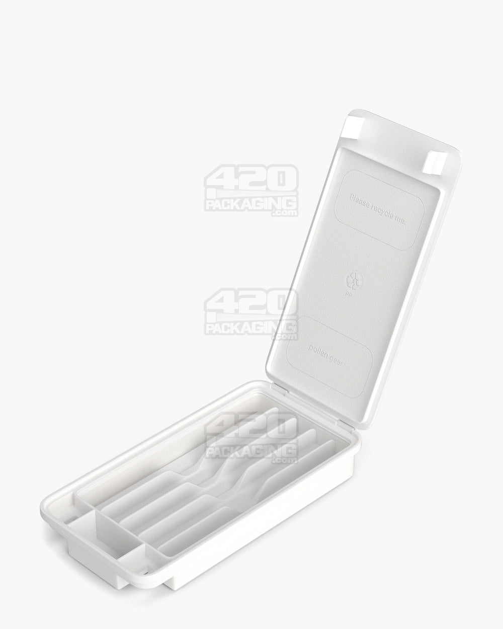 25mm Pollen Gear SnapTech Large White Plastic Insert Tray Foam 2500/Box - 6