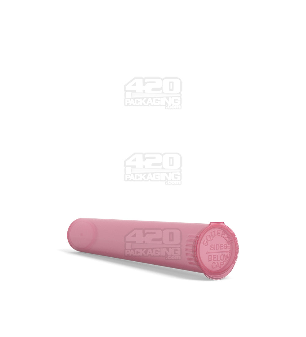 Child Resistant | King Size Pop Top Translucent Plastic Pre-Roll PCR Tubes | 116mm - Pink - 1000 Count