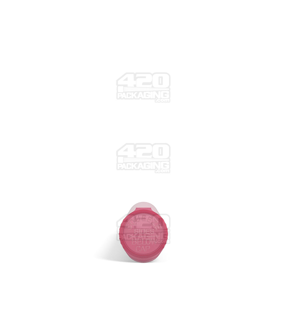 Child Resistant | King Size Pop Top Translucent Plastic Pre-Roll PCR Tubes | 116mm - Pink - 1000 Count