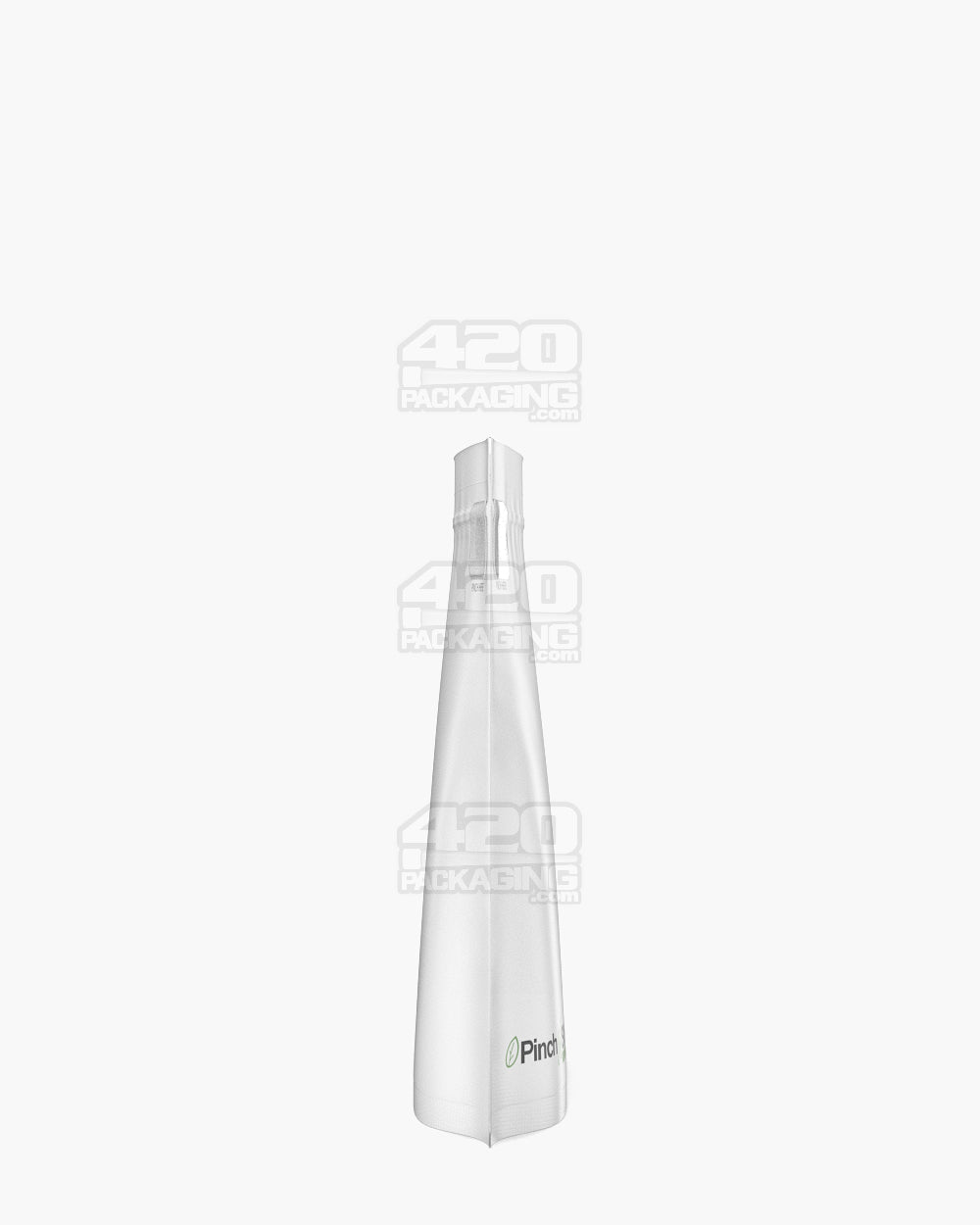 Child Resistant & Tamper Evident | Pinch N Slide 3.0 Matte White PCR Mylar Exit Bags | 12in x 9in - 56g - 250 Count