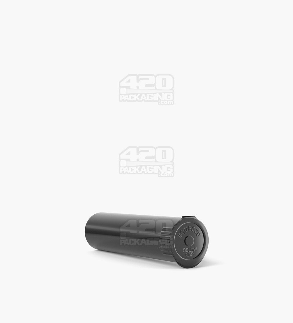 Child Resistant | Pop Top Opaque Plastic Pre-Roll Tubes (Open) | 78mm - Black - 1200 Count