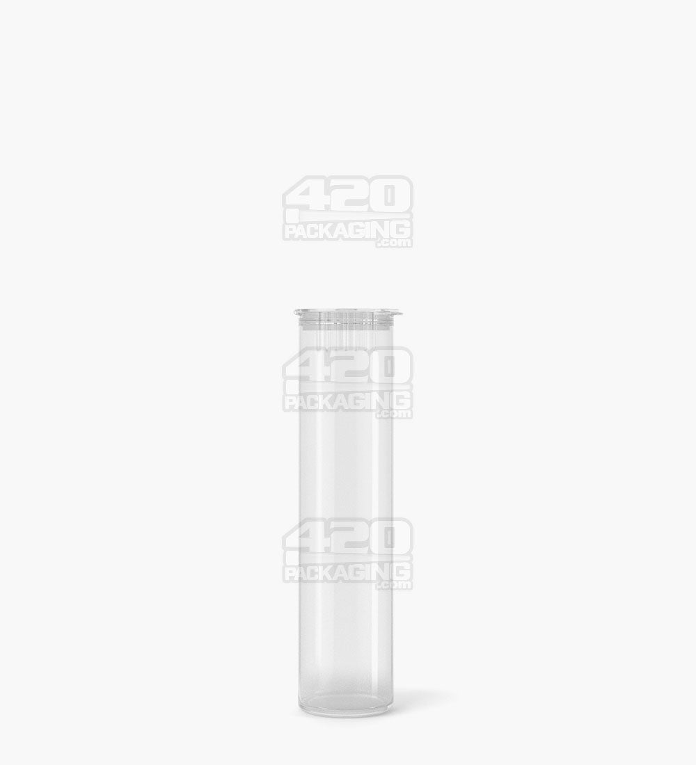 78mm Child Resistant Pop Top Clear Plastic Pre-Roll Tubes 1200/Box