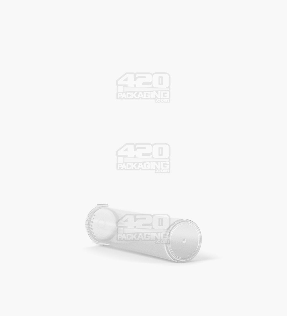 Child Resistant | Pop Top Plastic Pre-Roll Tubes (Open) | 78mm - Clear - 1200 Count