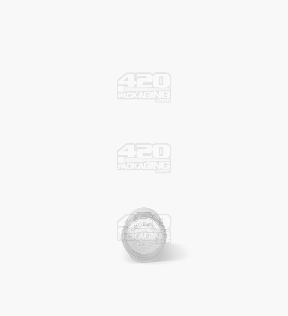 Child Resistant | Pop Top Plastic Pre-Roll Tubes (Open) | 78mm - Clear - 1200 Count