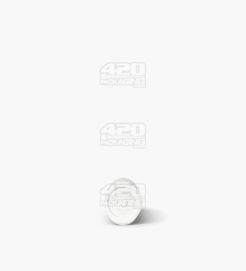 Child Resistant | Pop Top Opaque Plastic Pre-Roll Tubes (Open) | 78mm - White - 1200 Count