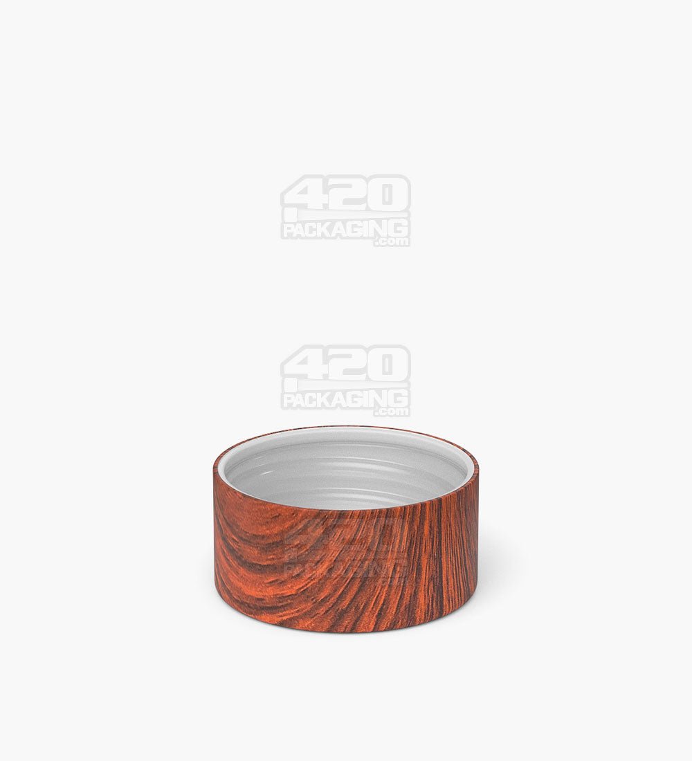 28mm Smooth Push and Turn Child Resistant Plastic Caps With Foam Liner - Redwood - 504/Box - 4