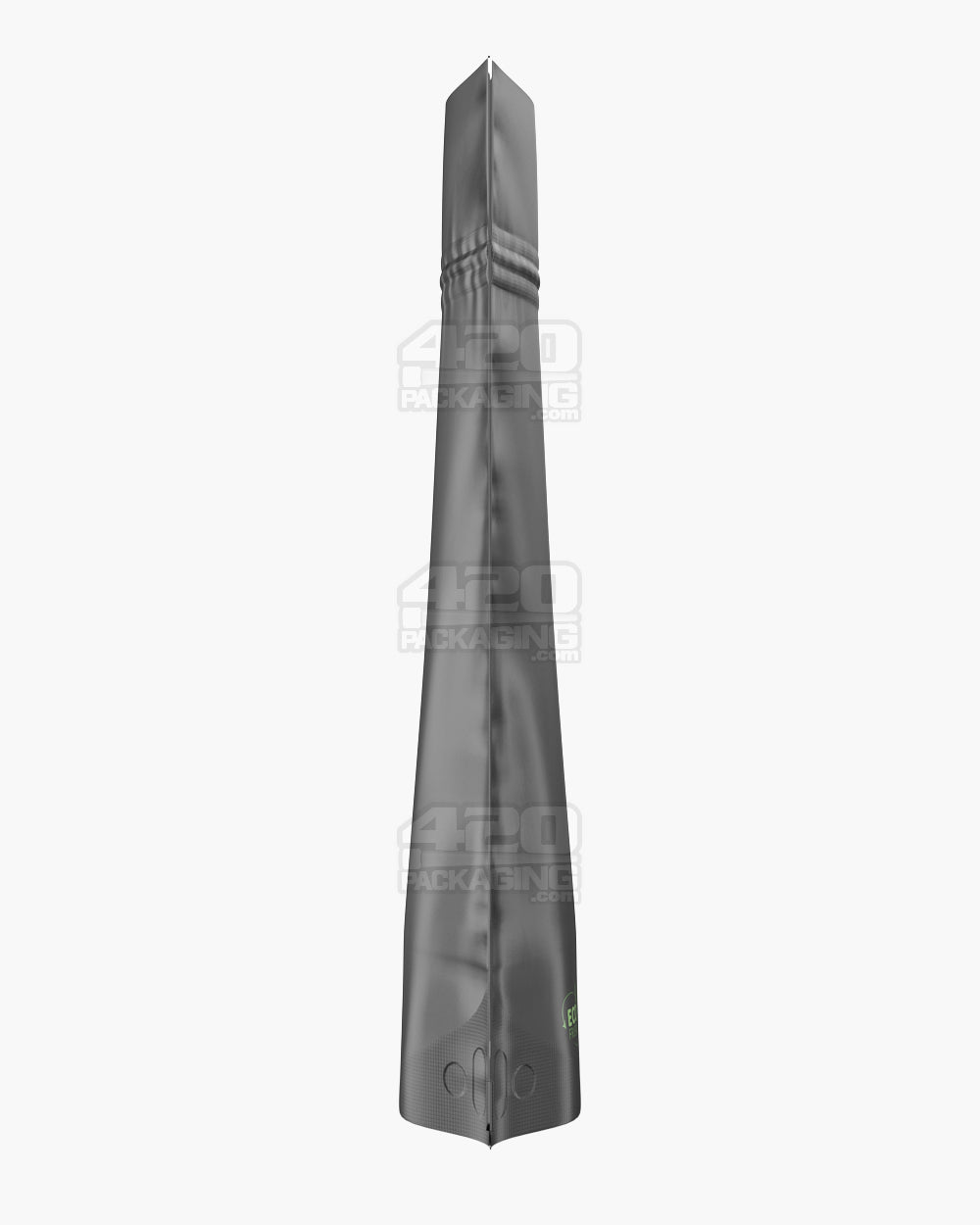 Matte-Black 5" x 8.1" PCR Tamper Evident Mylar Bags (14 gram) 1000/Box - 3