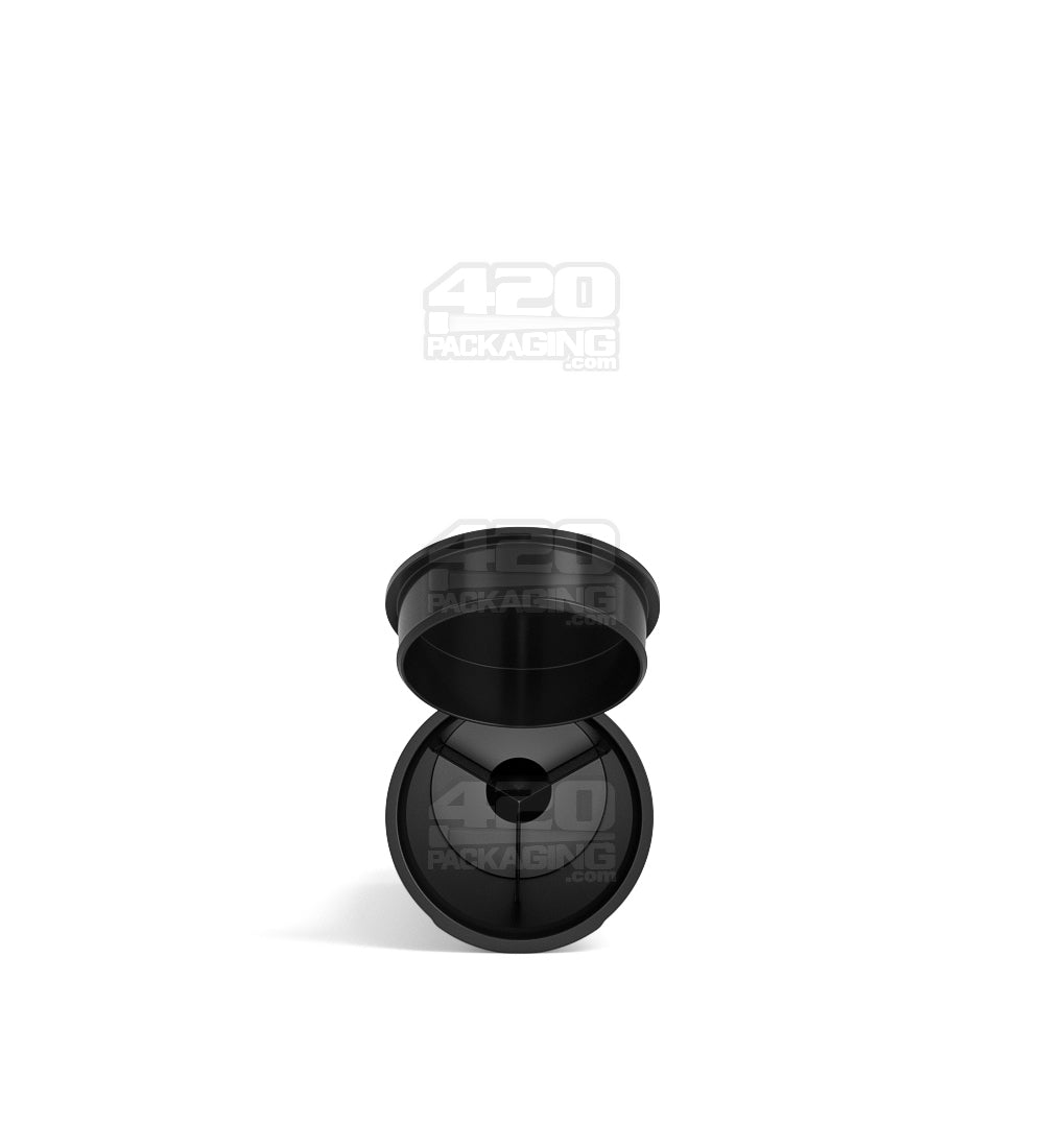 Child Resistant | Pop Top Opaque Plastic Pre-Roll TriTubes | 88mm - Black - 900 Count