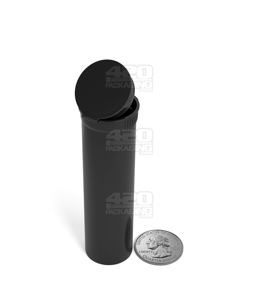 Child Resistant | Pop Top Opaque Plastic Pre-Roll TriTubes | 88mm - Black - 900 Count