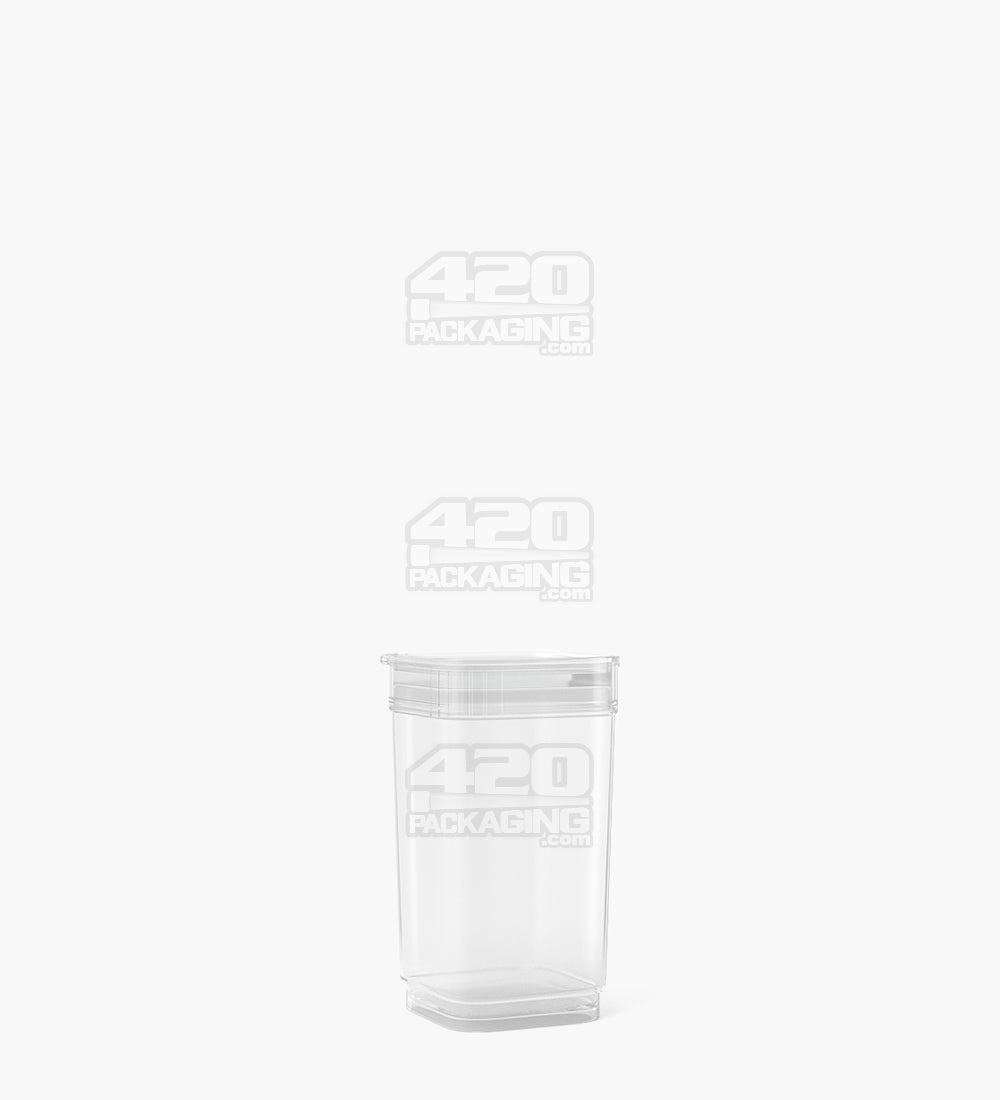 POLLEN GEAR | Child Resistant 100% Recyclable Transparent Clear Pop Box Pop Top Bottles | 13dr - 2.5g - 825 Count