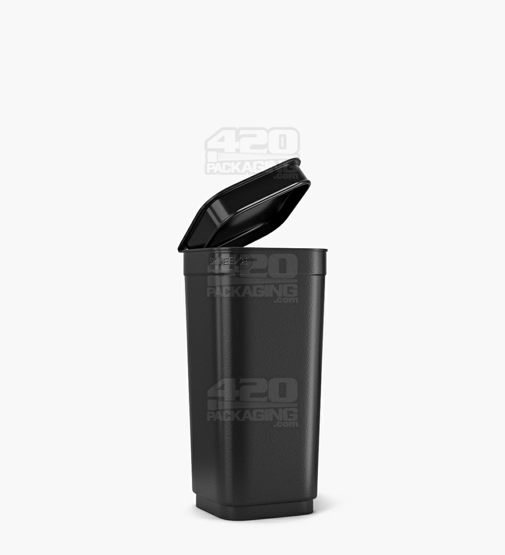 POLLEN GEAR | Child Resistant 100% Recyclable Opaque Black Pop Box Pop Top Bottles | 30dr - 7g - 373 Count