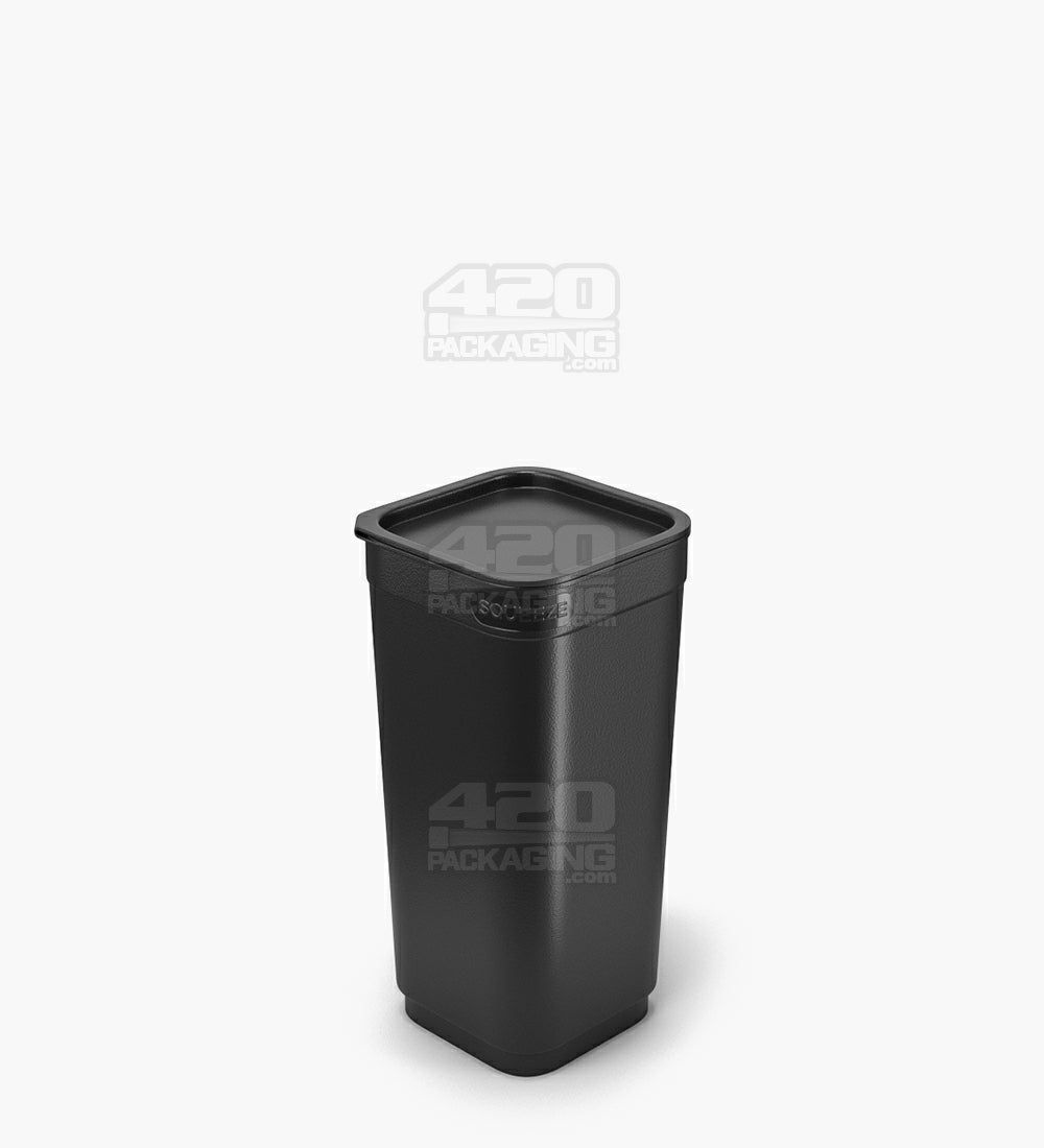 POLLEN GEAR | Child Resistant 100% Recyclable Opaque Black Pop Box Pop Top Bottles | 30dr - 7g - 373 Count