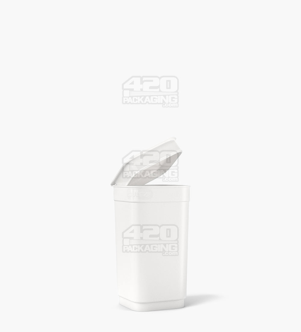 POLLEN GEAR | Child Resistant 100% Recyclable Opaque White Pop Box Pop Top Bottles | 20dr - 3.5g - 590 Count