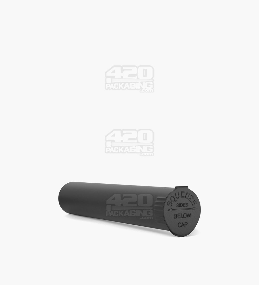Child Resistant | King Size Pop Top Opaque Plastic Pre-Roll Tubes | 116mm - Matte Black - 500 Count