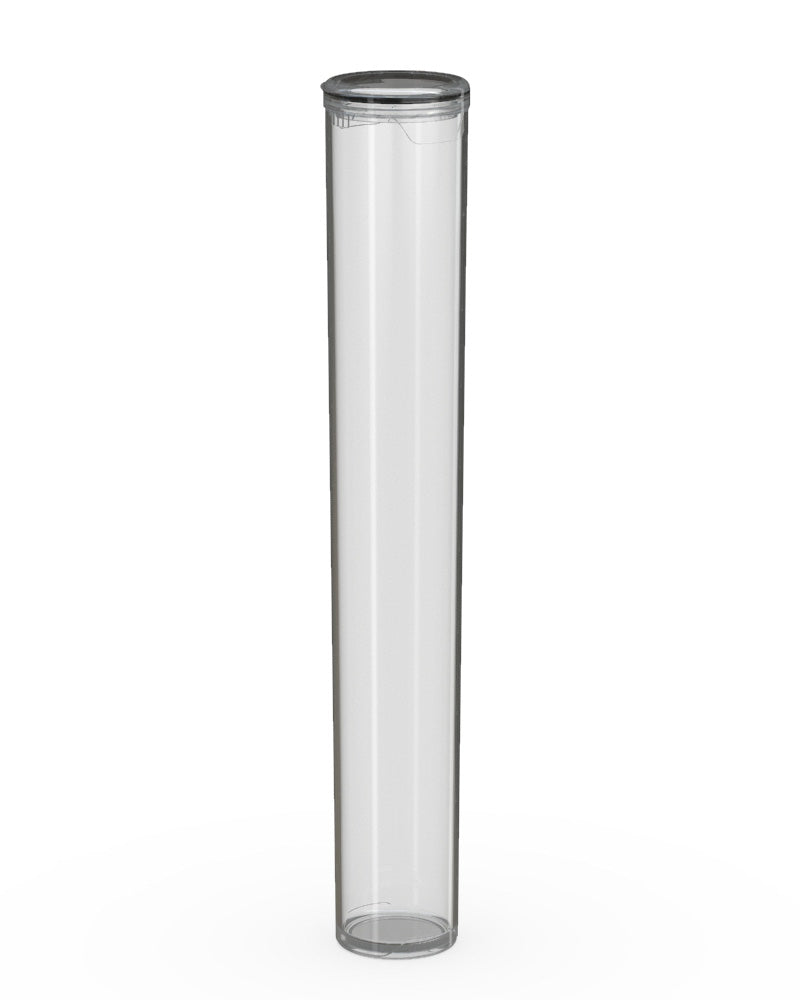 CHUBBY GORILLA | Child Resistant Pop-Cap Clear Aviator Plastic Tubes | 116mm - Clear Cap - 1500 Count