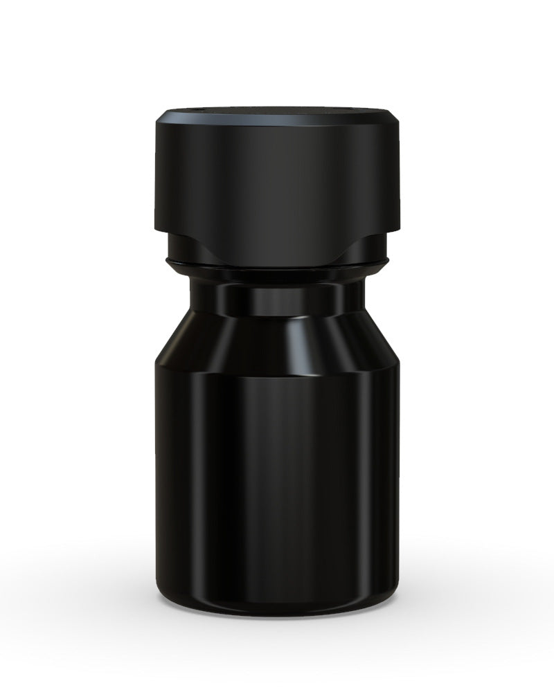CHUBBY GORILLA | Child Resistant Stubby Aviator Shot Bottles Black | 30mL - w/ Black Lid - 800 Count