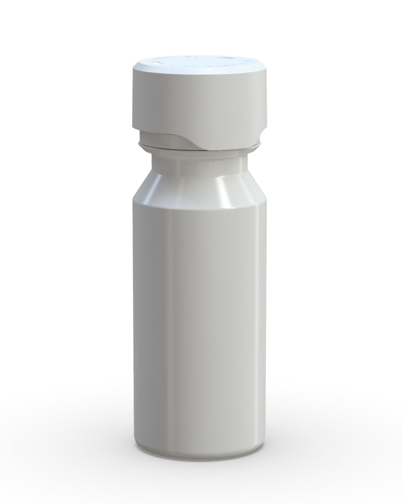 CHUBBY GORILLA | Child Resistant Aviator Shot Bottles White | 60mL - w/ White Lid - 500 Count