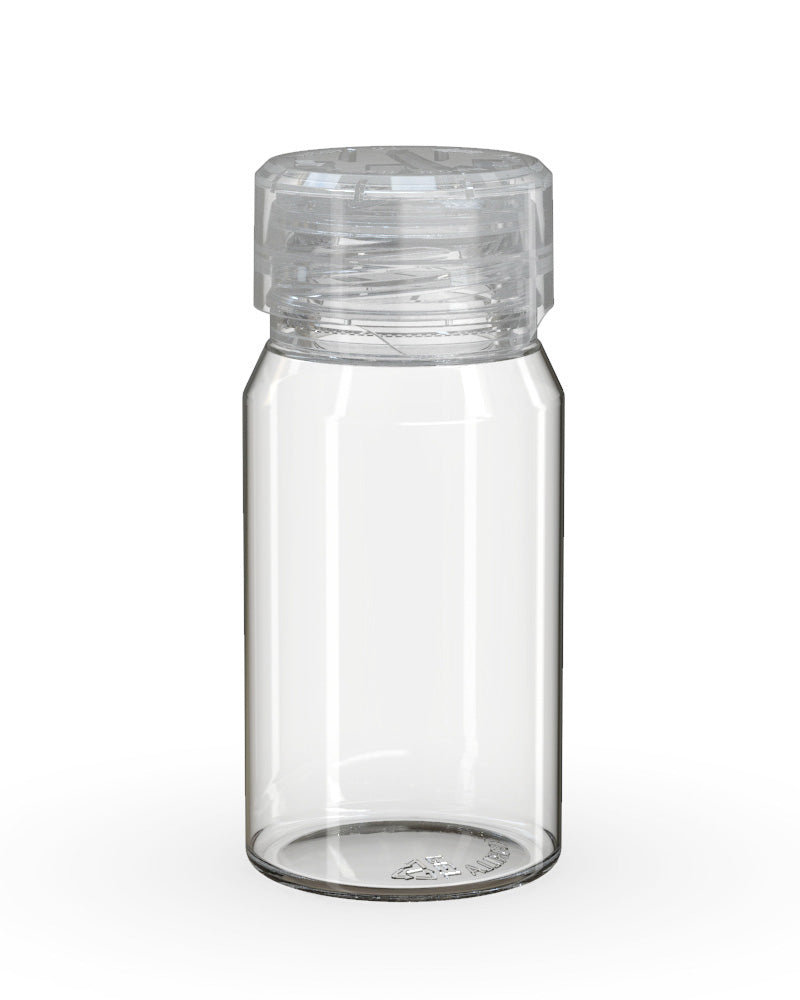 CHUBBY GORILLA | Child Resistant Mini Aviator Shot Bottles Clear | 60mL - w/ Clear Lid - 500 Count