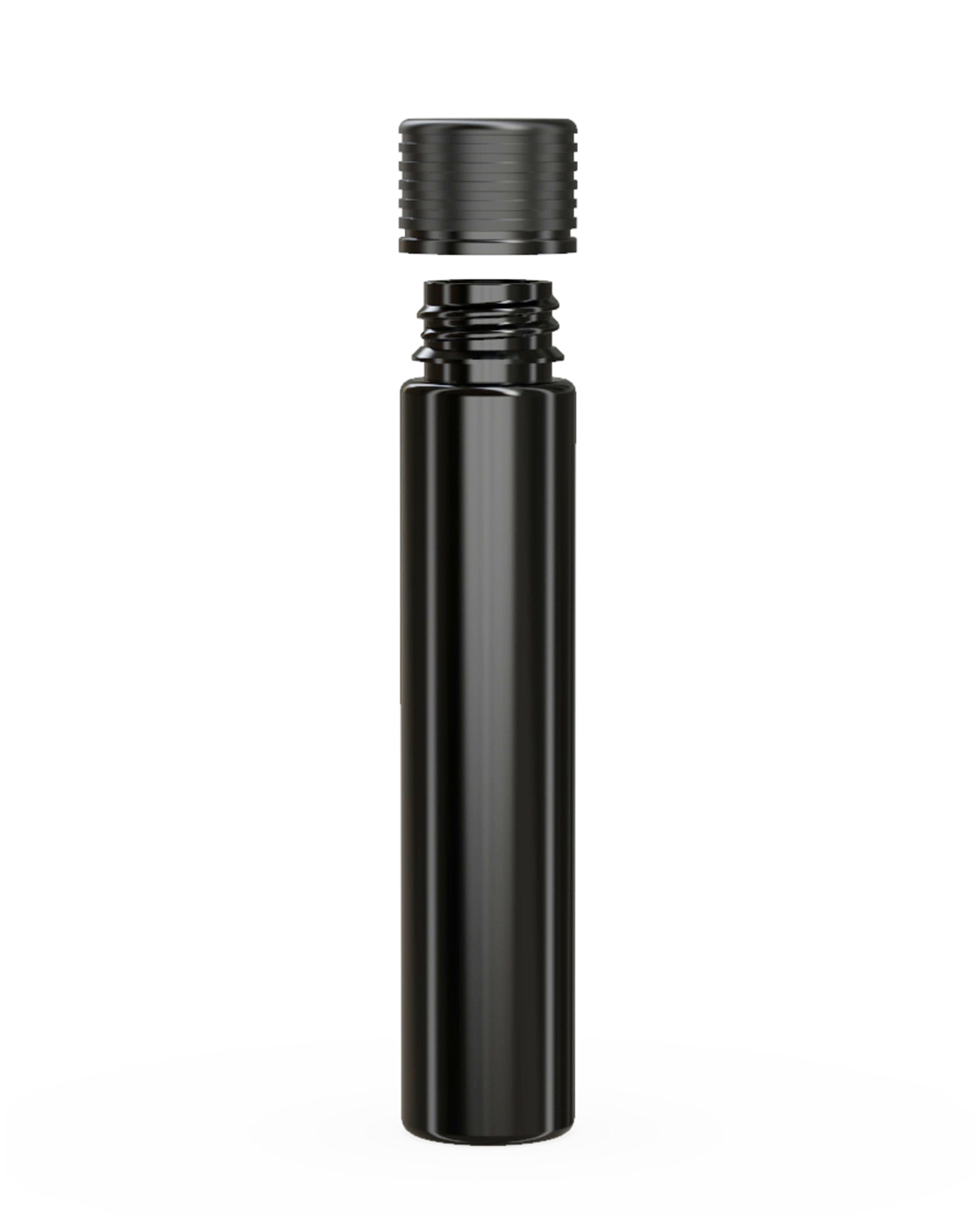 CHUBBY GORILLA | Child Resistant Black Plastic Spiral Pre-Roll Tubes w/ Black Cap | 25mm - 115mm - 200 Count