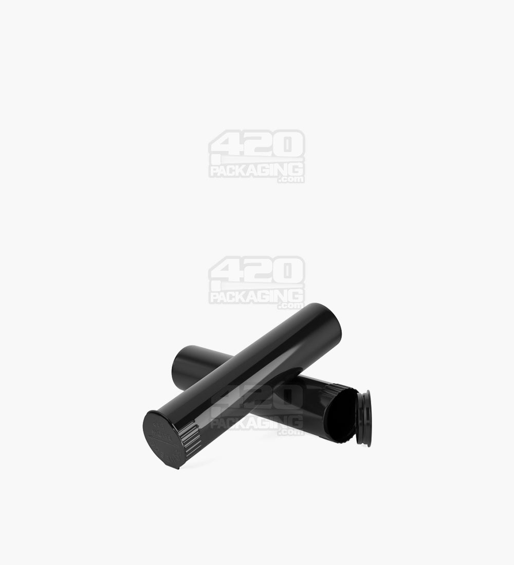 Child Resistant | Pop Top Opaque Plastic Pre-Roll Tubes | 80mm - Black - 1000 Count