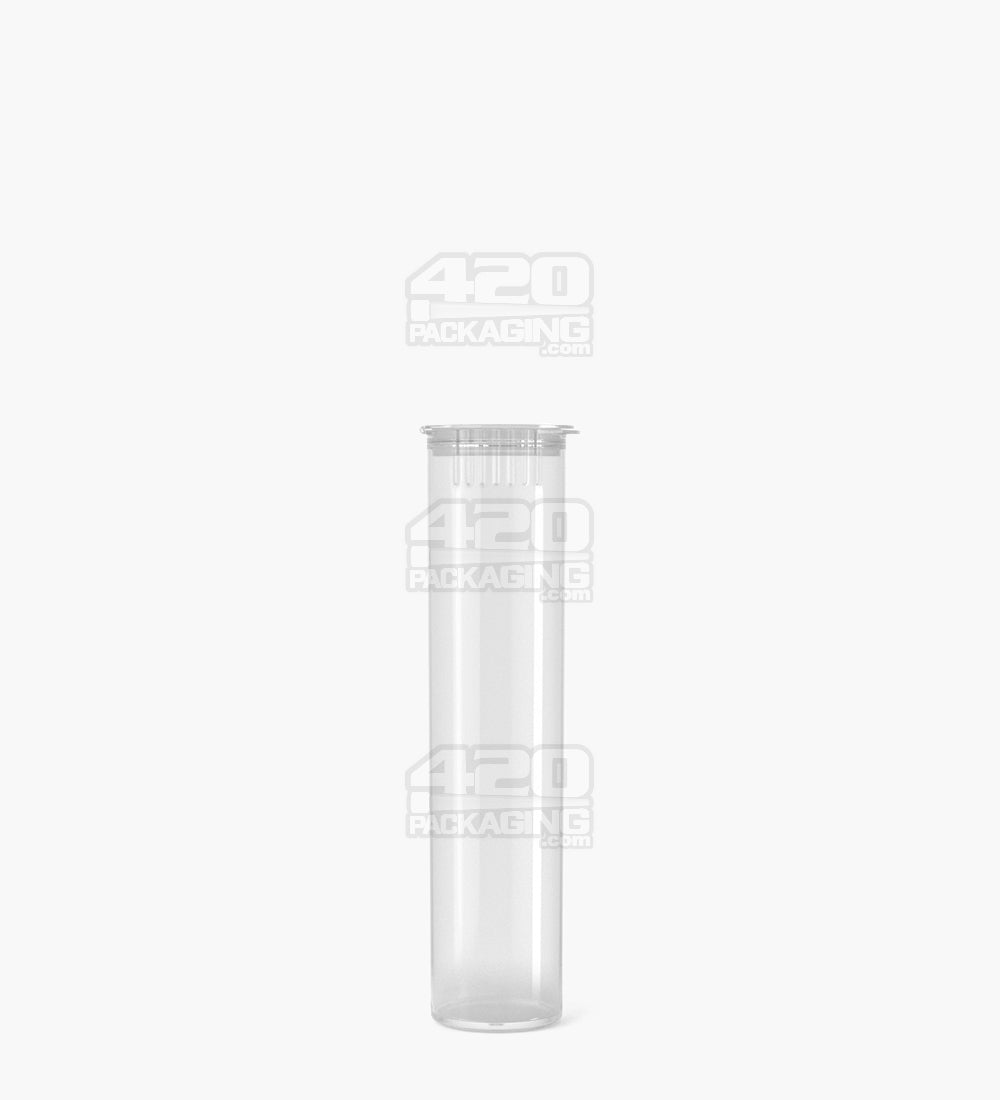 80mm Child Resistant Pop Top Clear Plastic Pre-Roll Tubes 1000/Box - 2