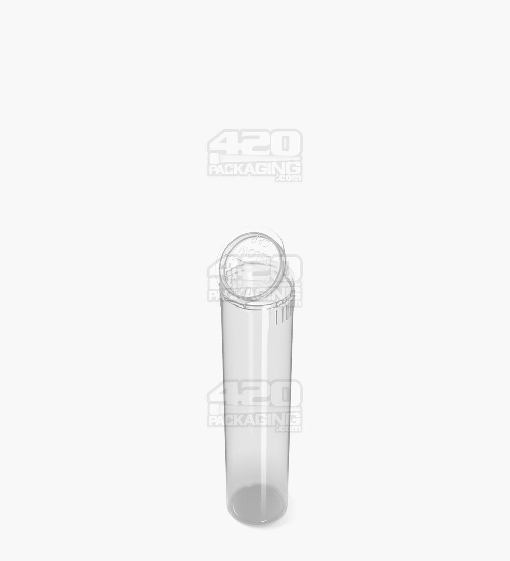 80mm Child Resistant Pop Top Clear Plastic Pre-Roll Tubes 1000/Box - 3