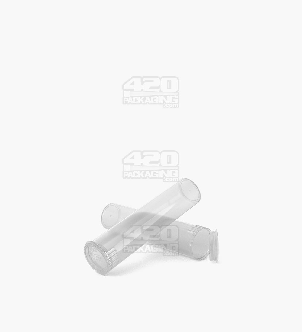 80mm Child Resistant Pop Top Clear Plastic Pre-Roll Tubes 1000/Box - 6