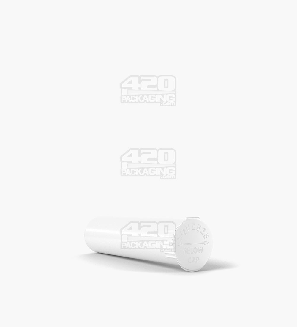 Child Resistant | Pop Top Opaque Plastic Pre-Roll Tubes | 80mm - White - 1000 Count