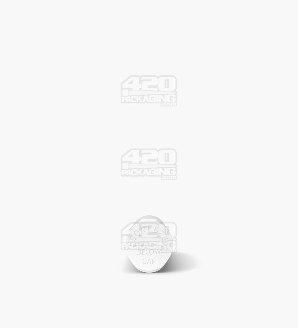 Child Resistant | Pop Top Opaque Plastic Pre-Roll Tubes | 80mm - White - 1000 Count