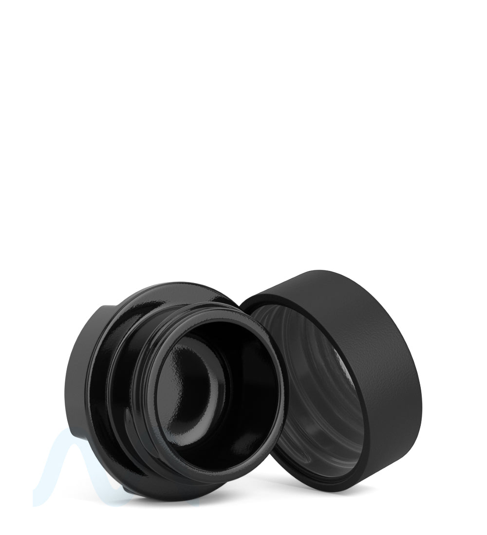 GROW PACK SUPPLY Child Resistant Black Glass GPS Easy-Grip Concentrate Containers and Matte Black Cap | 28mm - 9mL | Sample