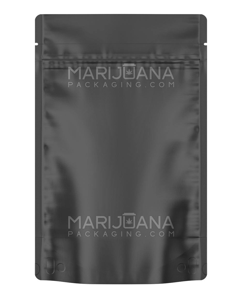 Tamper Evident Matte Black Vista Mylar Bags | 5in x 8.1in - 14g | Sample