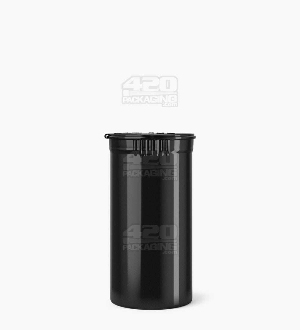 Child Resistant | Opaque Black Pop Top PCR Bottles | 13dr - 2g - 315 Count