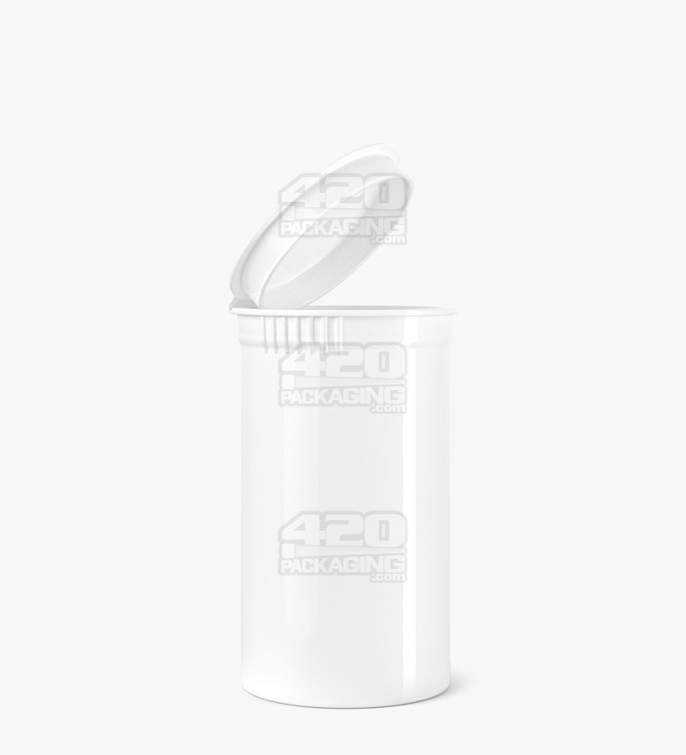 Child Resistant | Opaque White Pop Top PCR Bottles | 19dr - 3.5g - 225 Count