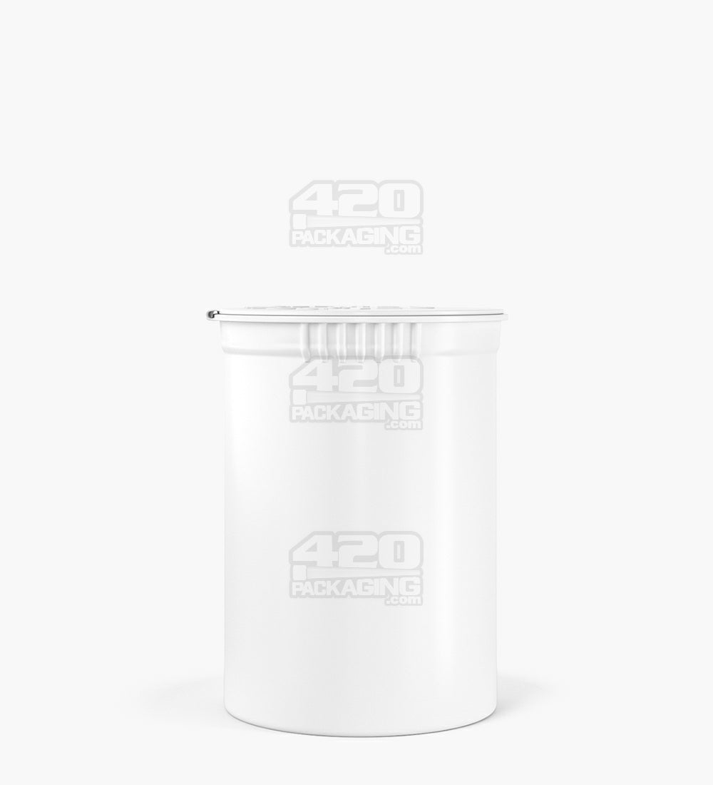 Child Resistant & Sustainable | 100% Biodegradable Opaque White Pop Top Bottles | 30dr - 7g - 150 Count