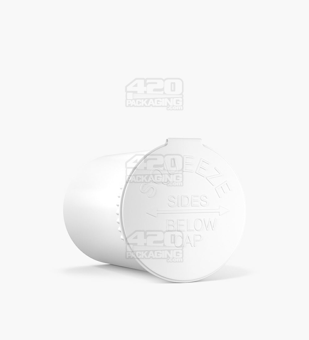 Child Resistant & Sustainable | 100% Biodegradable Opaque White Pop Top Bottles | 30dr - 7g - 150 Count