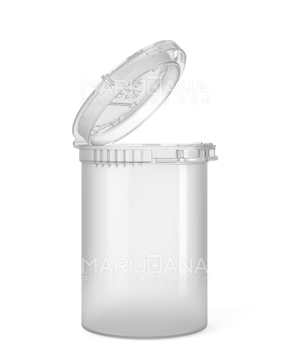 Child Resistant & Tamper Evident Clear Pop Top Bottles | 30dr - 7g | Sample
