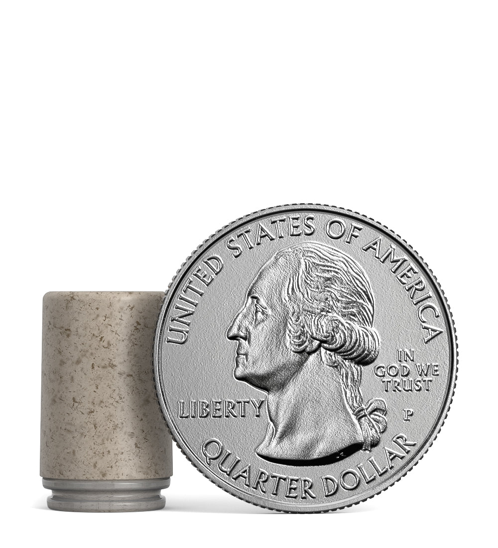 ACTIVE | Barrel Opaque Vapor Mouthpiece for EZ Click™ Cartridges | Natural Hemp Plastic - EZ Click - 100 Coun