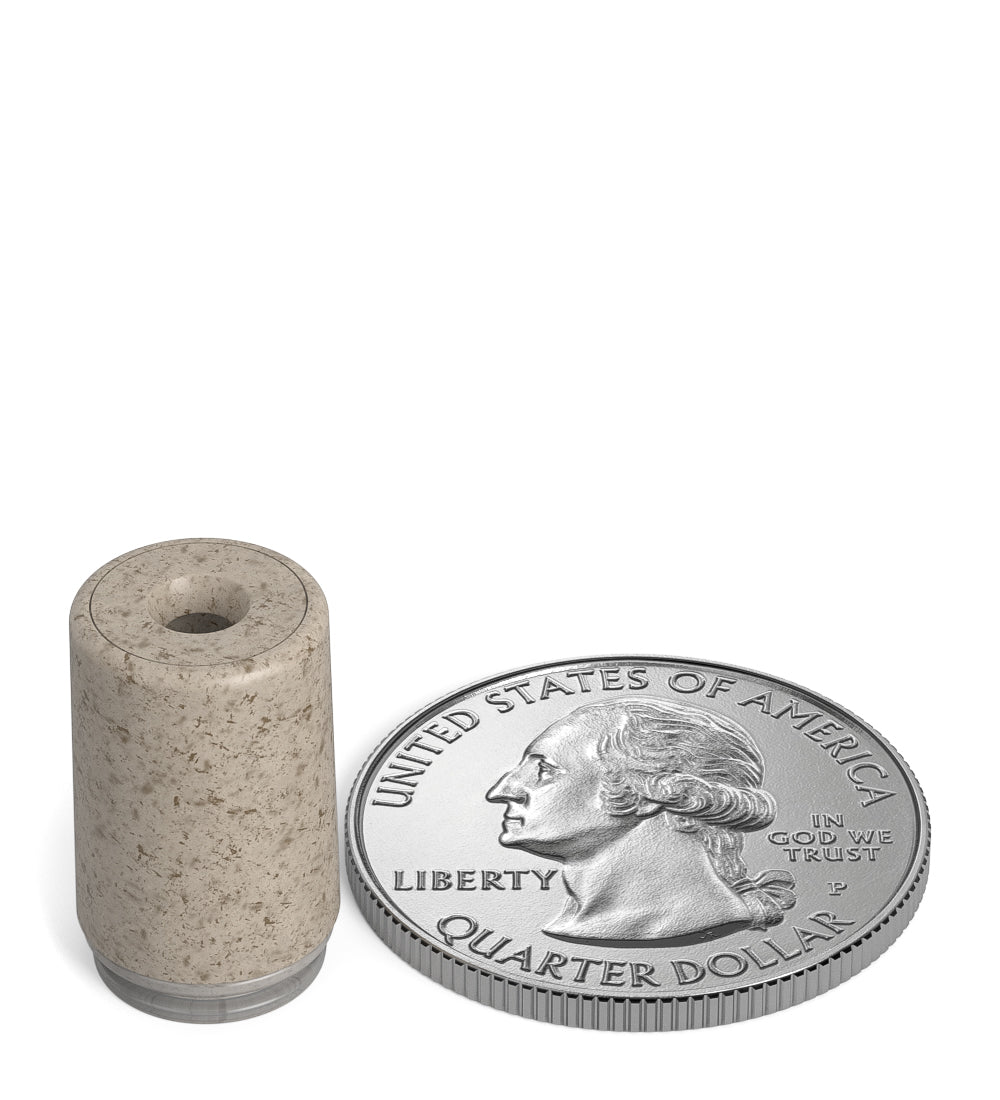 ACTIVE | Barrel Opaque Vapor Mouthpiece for EZ Click™ Cartridges | Natural Hemp Plastic - EZ Click - 100 Coun