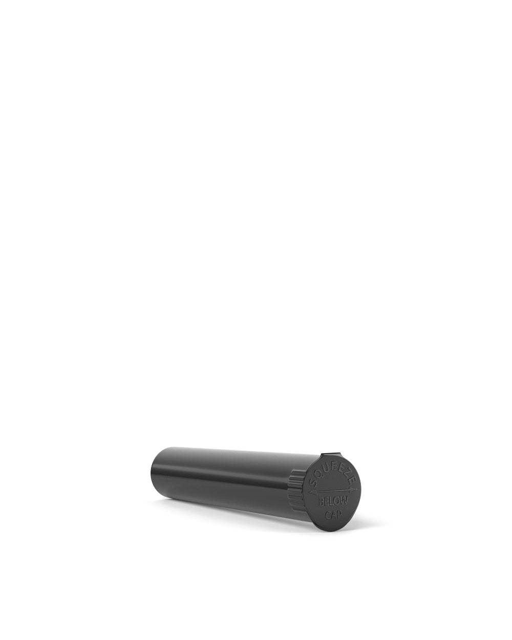 Child Resistant | Pop Top Plastic Opaque Pre-Roll Tubes | 70mm - Black - 1000 Count