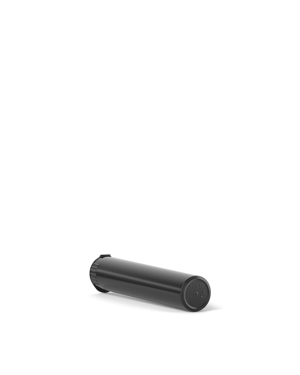 Child Resistant | Pop Top Plastic Opaque Pre-Roll Tubes | 70mm - Black - 1000 Count